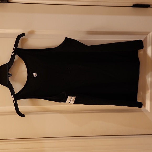 NWT Tory Burch Tory Sport Reflective Stripe Mesh Tank in XL Sport Black - Picture 5 of 15